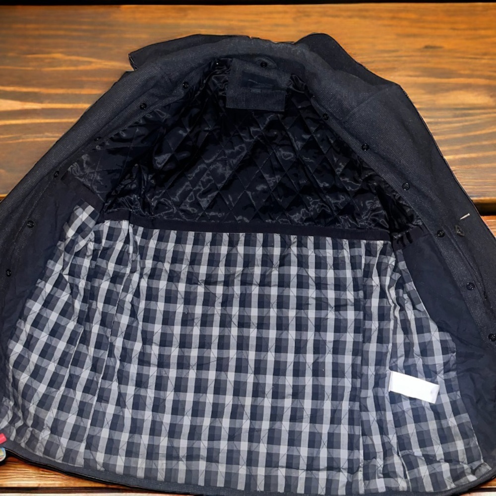 Jack&Jones Romeo WoolCoat -fully lined -detail!-heavy-pockets-EUC-Sz L 😍… - Picture 9 of 15